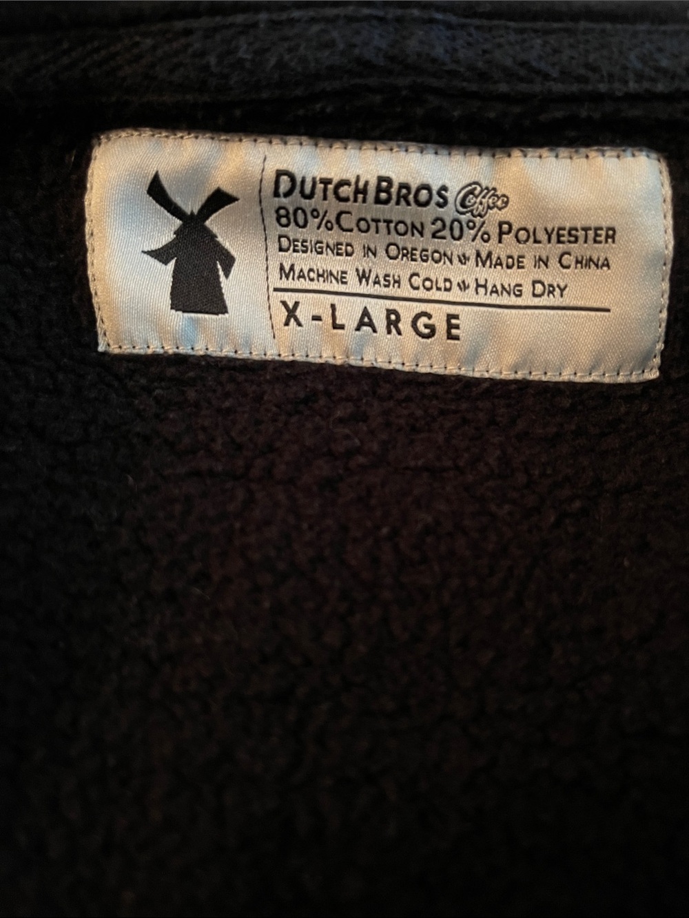 AUTHENTIC Dutch Bros Gear Black Full-Zip Hoodie - Picture 2 of 8
